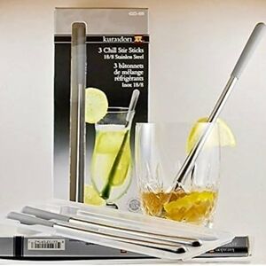 NWT-Set of 3 Stainless Steel Stirring Sticks